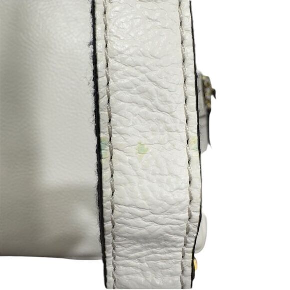 $198 NWOT FOSSIL MEGAN LEATHER MINI LILY WHITE BACKPACK - Picture 4 of 11